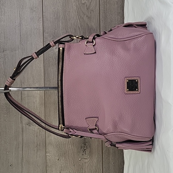 Dooney & Bourke Bags Dooney Bourke Lavender Pebble Leather Shoulder Bag Poshmark